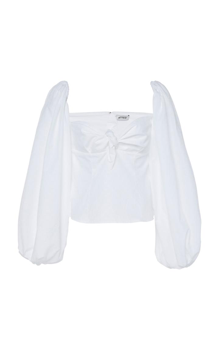 Attico Cotton Jacquard Top