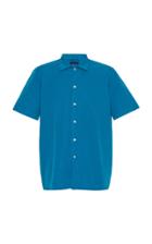 The Gigi Button-front Cotton Polo Shirt