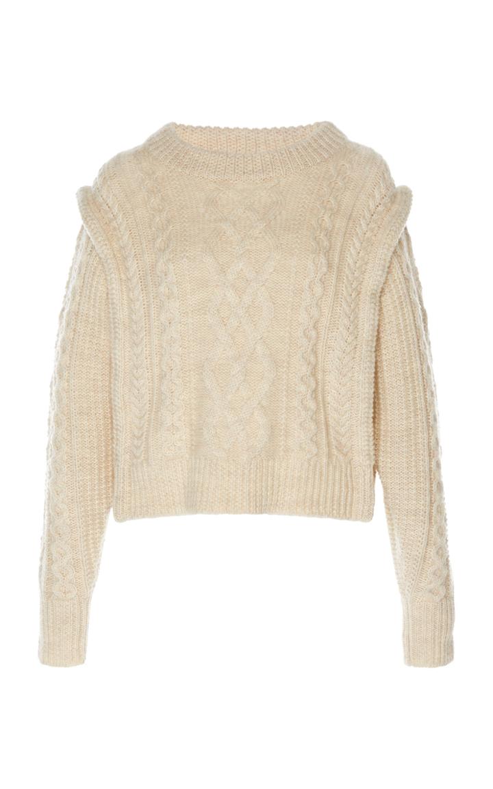 Isabel Marant Toile Tayle Cable-knit Wool Sweater