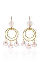 Marie-hlne De Taillac One-of-a-kind Rose Quartz Small Calypso Hoops