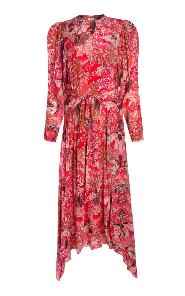 Moda Operandi Chufy Maiah Printed Crepe De Chine Maxi Dress