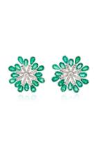Hueb M'o Exclusive Emerald Burst Stud Earrings