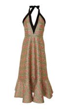 Cynthia Rowley Bonfire Brocade Midi Dress