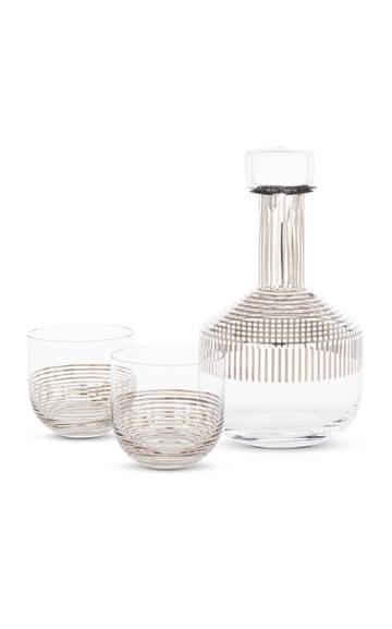 Tom Dixon Tank Whiskey Set Platinum Stripe