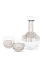 Tom Dixon Tank Whiskey Set Platinum Stripe