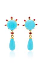 Paul Morelli Turquoise Round Drop Earrings