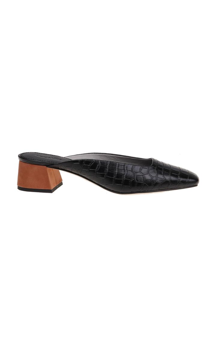 Mara & Mine Daisy Leather Mules