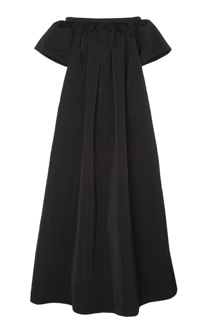 Rochas Off-shoulder Taffeta Gown