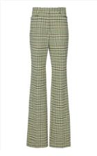 Moda Operandi Victoria Beckham High-rise Slim Flare Check Trousers Size: 4