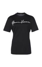 Versace Logo-print Cotton-jersey T-shirt Size: 36
