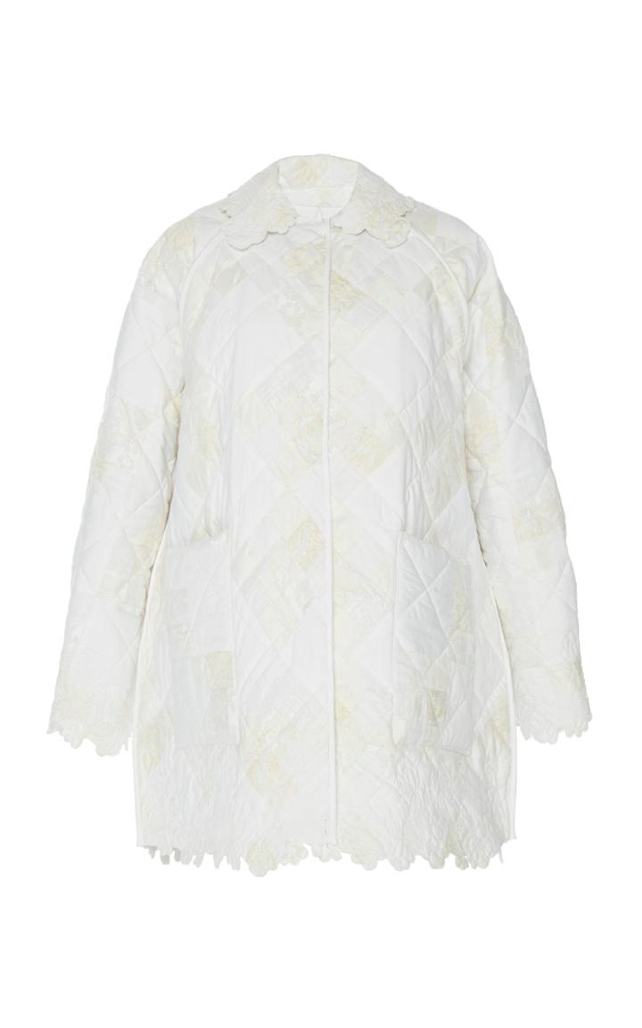 Cecilie Bahnsen Cotton Ana Scalloped Edge Jacket