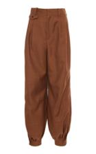 Moda Operandi Loewe Pleated Wool Tapered Pants Size: 34