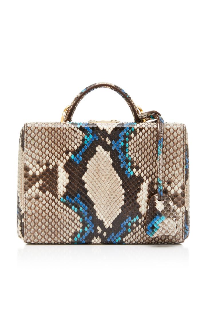 Mark Cross Grace Small Python Box Tote