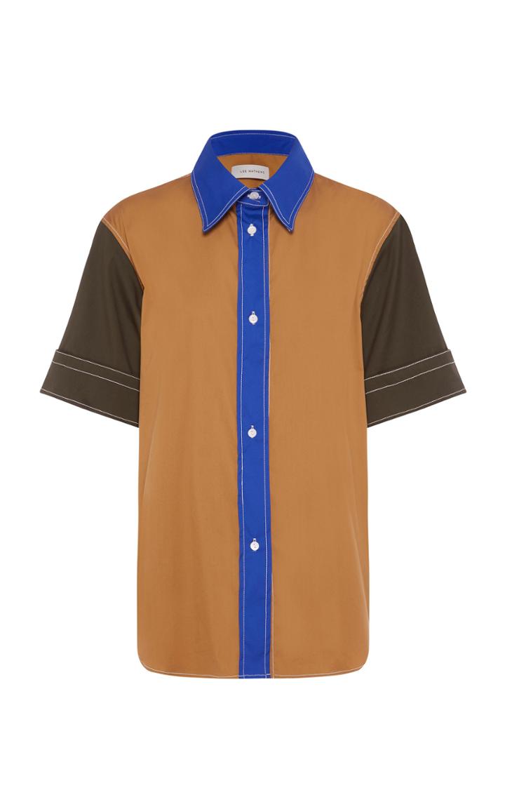 Lee Mathews Elenor Colour Block Short Sleeve Shirt