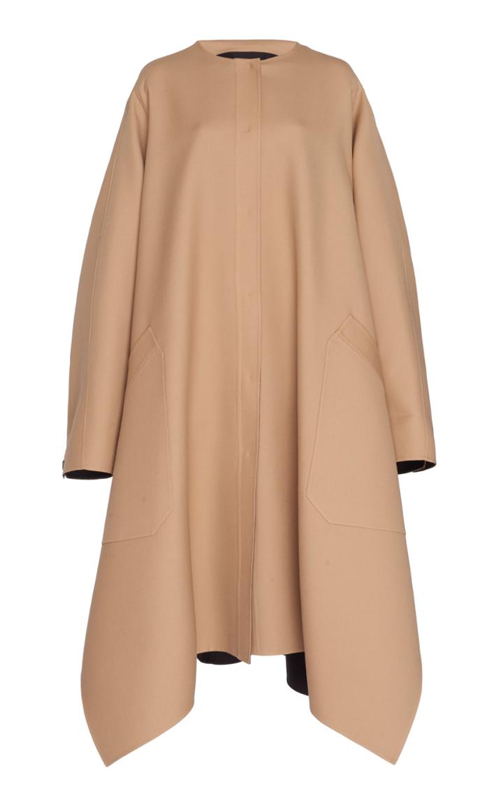 Cyclas Wool Face Removable Collar Coat