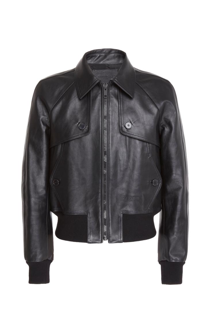 Givenchy Leather Biker Jacket Size: 50
