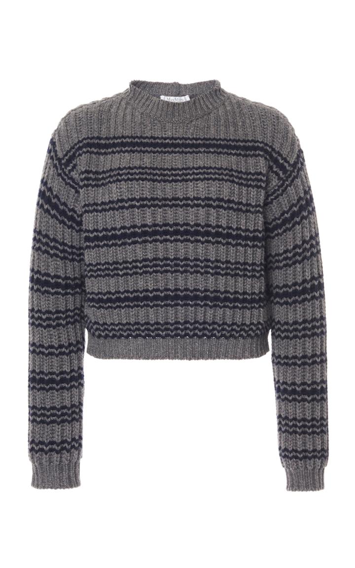 Moda Operandi Max Mara Teano Striped Wool-cashmere Sweater