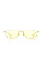 Gucci Square-frame Gold-tone Sunglasses