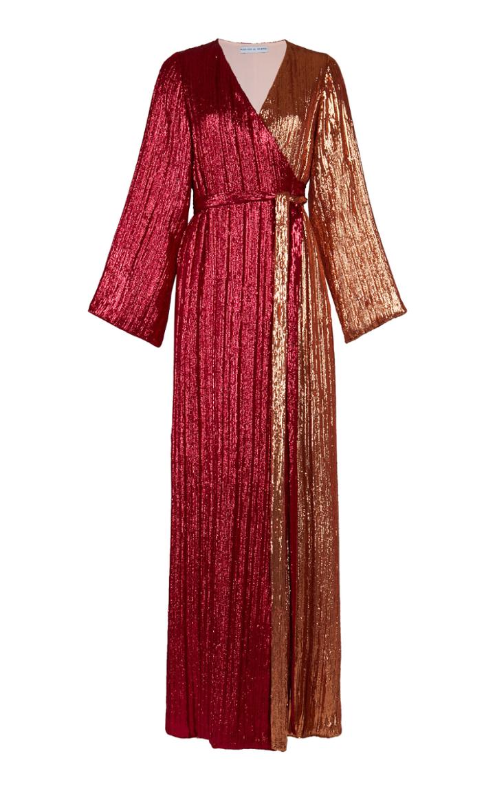 Madiyah Al Sharqi Sequin Embroidered Robe Dress