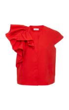 Delpozo Ruffled Cotton Vest