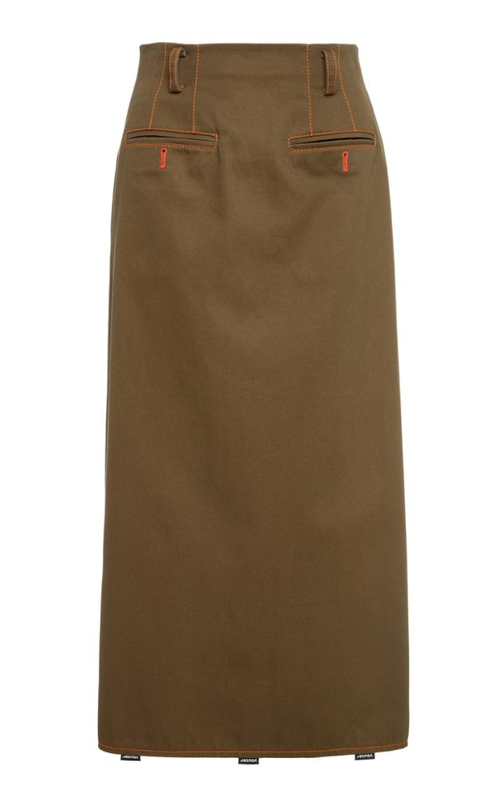 Youser Relaxed Cotton Midi Skirt