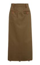 Youser Relaxed Cotton Midi Skirt