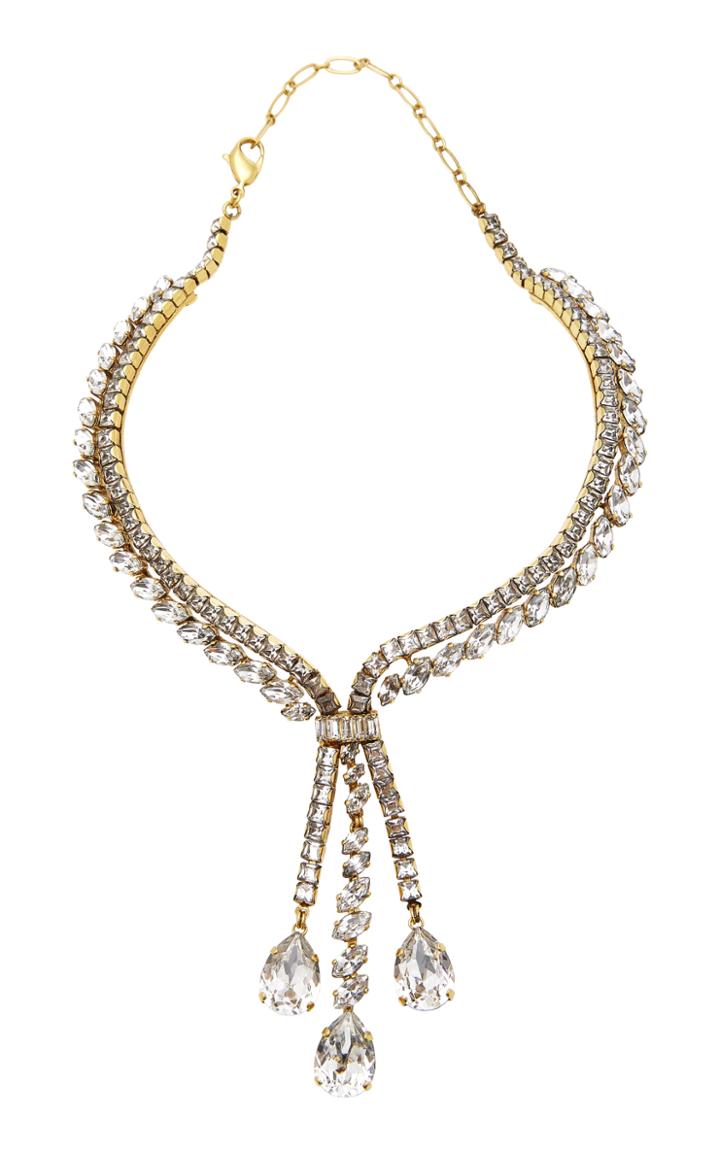 Erickson Beamon Parlor Trick 24k Gold-plated Crystal Necklace