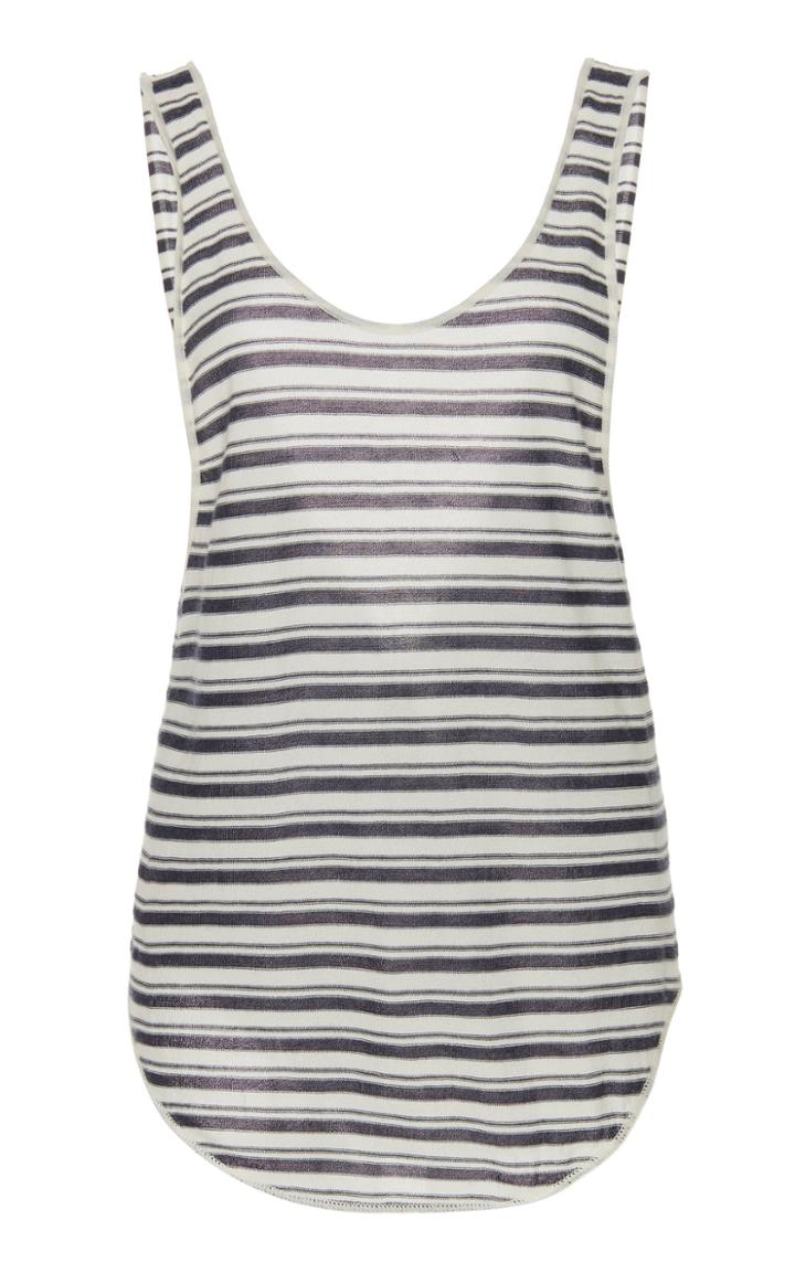 Alanui Striped Knit Tank Top