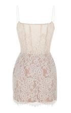 Rasario Squar- Neck Lace Mini Dress