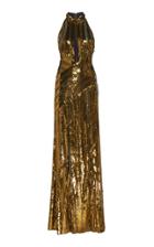 Galvan Peekaboo Sequin Tulle Gown
