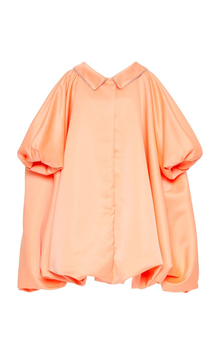 Moda Operandi Area Crystal Embellished Ruffled Oversized Coat Size: 0