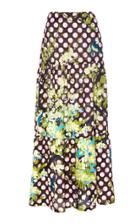 Laura Urbinati Printed Tiered Cotton Skirt