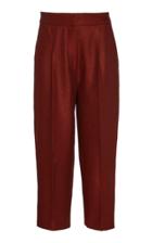 Petar Petrov Henri Cropped Wool-blend Straight-leg Pants