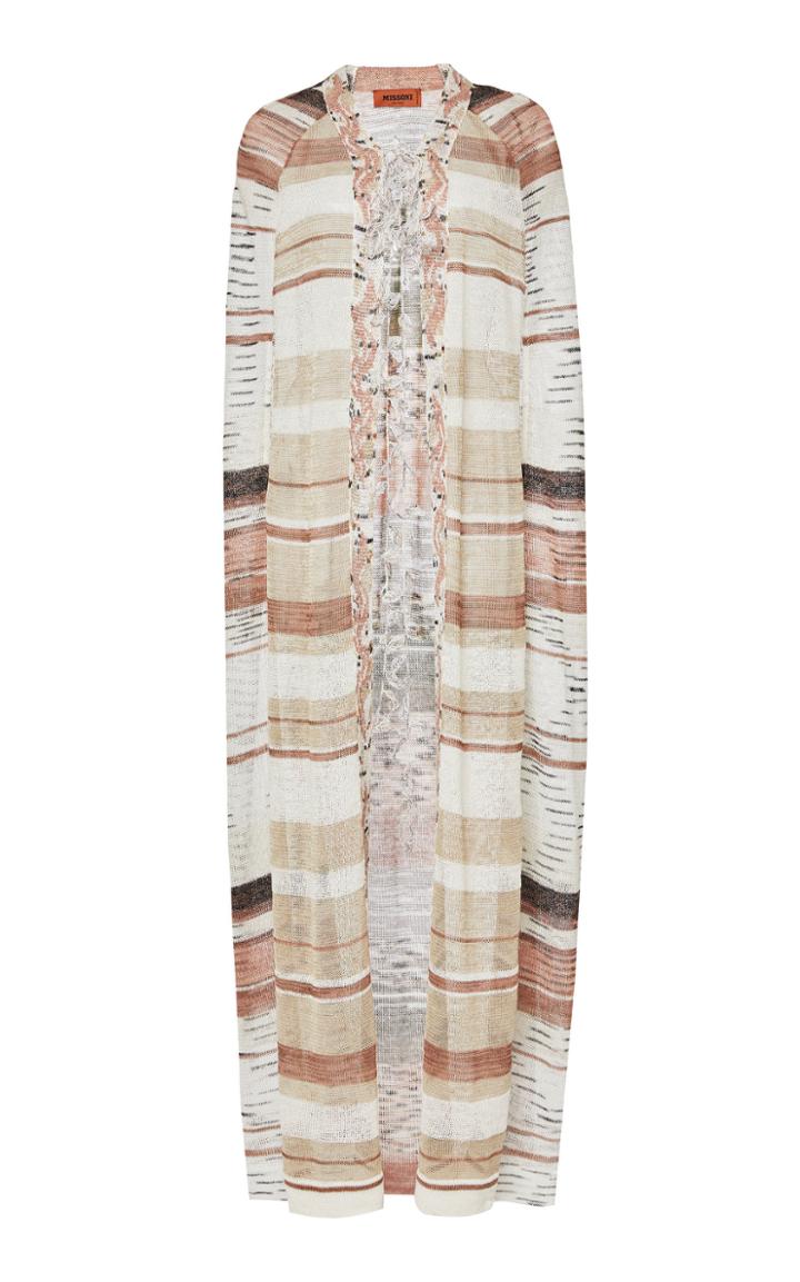 Missoni Stripe Jacquard-knit Cape