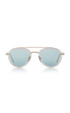 Thom Browne Sun Rose Gold-tone Aviator Sunglasses