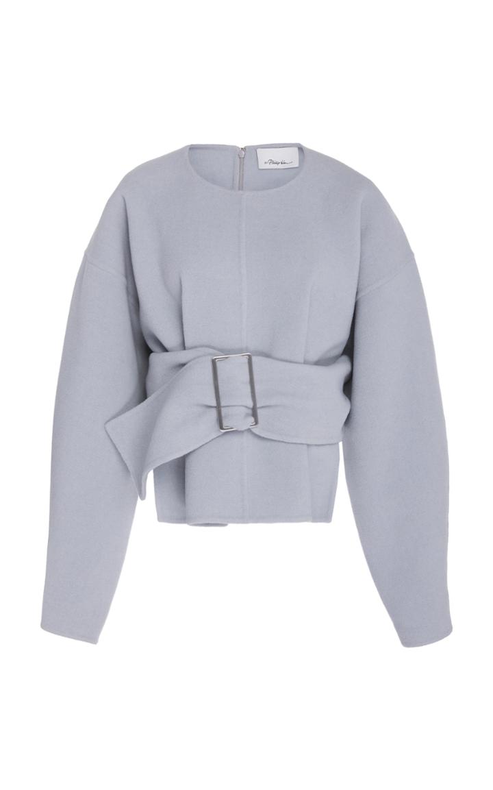 3.1 Phillip Lim Oversized Belted Sweatshirt Top Size: 2