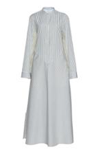 Boontheshop Collection Multi-striped Patchwork-effect Cotton Dress