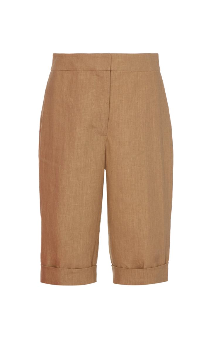 Moda Operandi Oscar De La Renta Linen Shorts Size: 0
