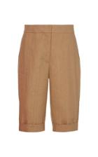 Moda Operandi Oscar De La Renta Linen Shorts Size: 0