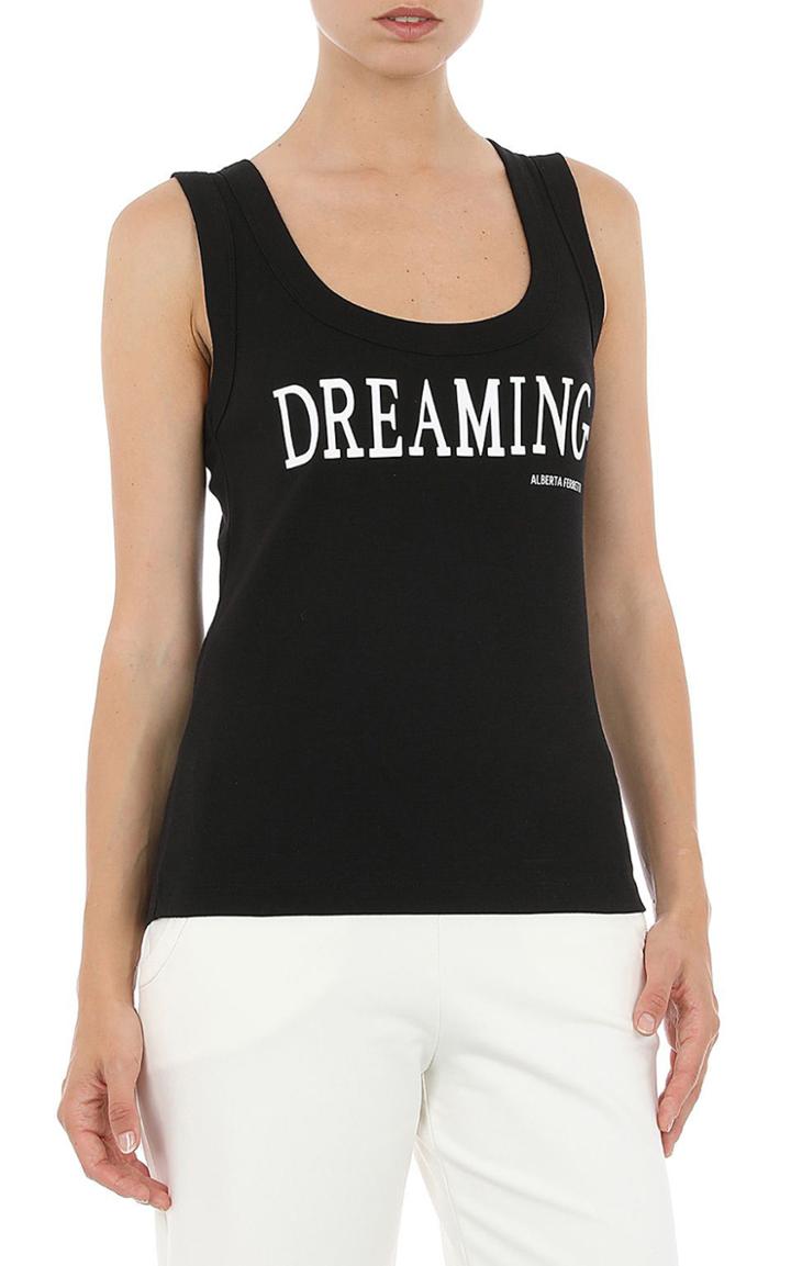Moda Operandi Alberta Ferretti 'dreaming' Cotton Jersey Tank Top