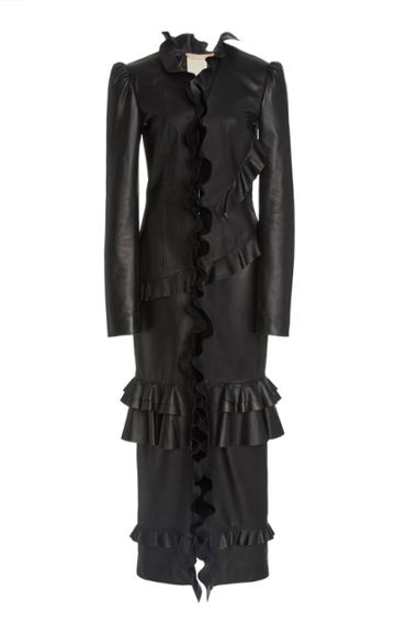 Moda Operandi Brock Collection Rangiroa Leather Coat