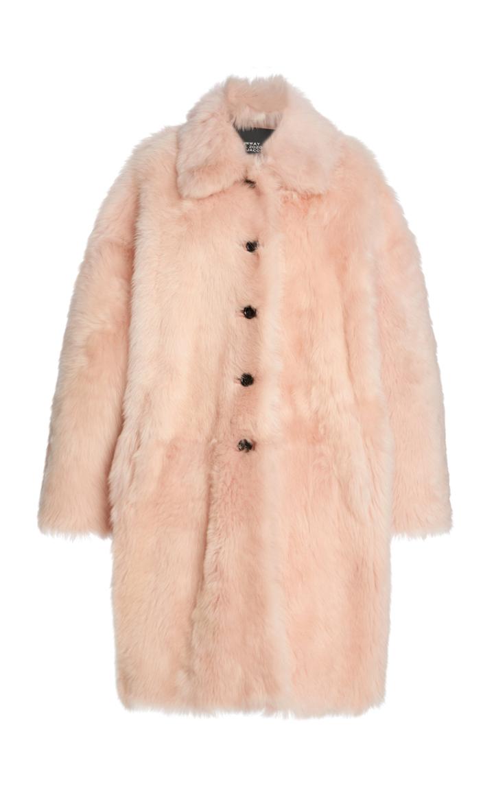 Moda Operandi Marc Jacobs Shearling Balmacaan Coat