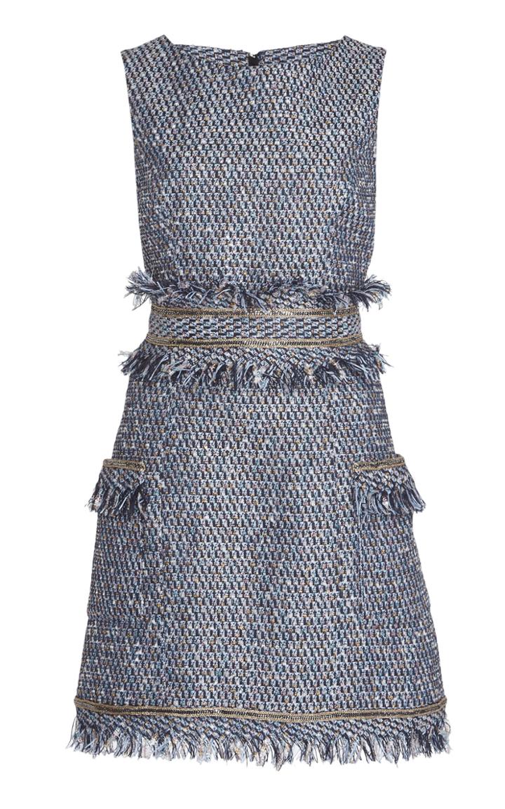 Ralph & Russo Cotton Tweed Mini Dress