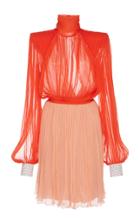Nina Ricci Embellished Pleated Dress