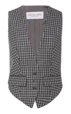 Michael Kors Collection Checked Wool Vest