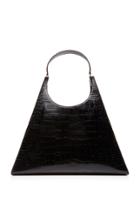 Staud Rey Large Croc-effect Leather Shoulder Bag