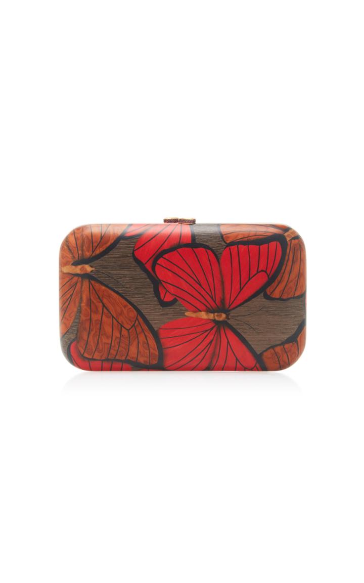 Silvia Furmanovich Butterfly Wood Clutch