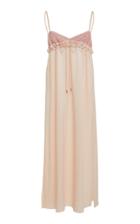 Edun Satin Midi Length Empire Dress