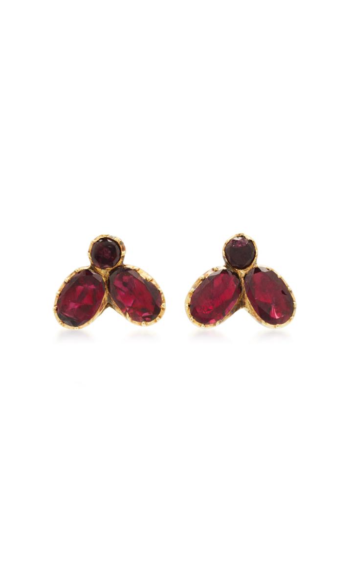 Vela One-of-a-kind Georgian Garnet Fly Studs