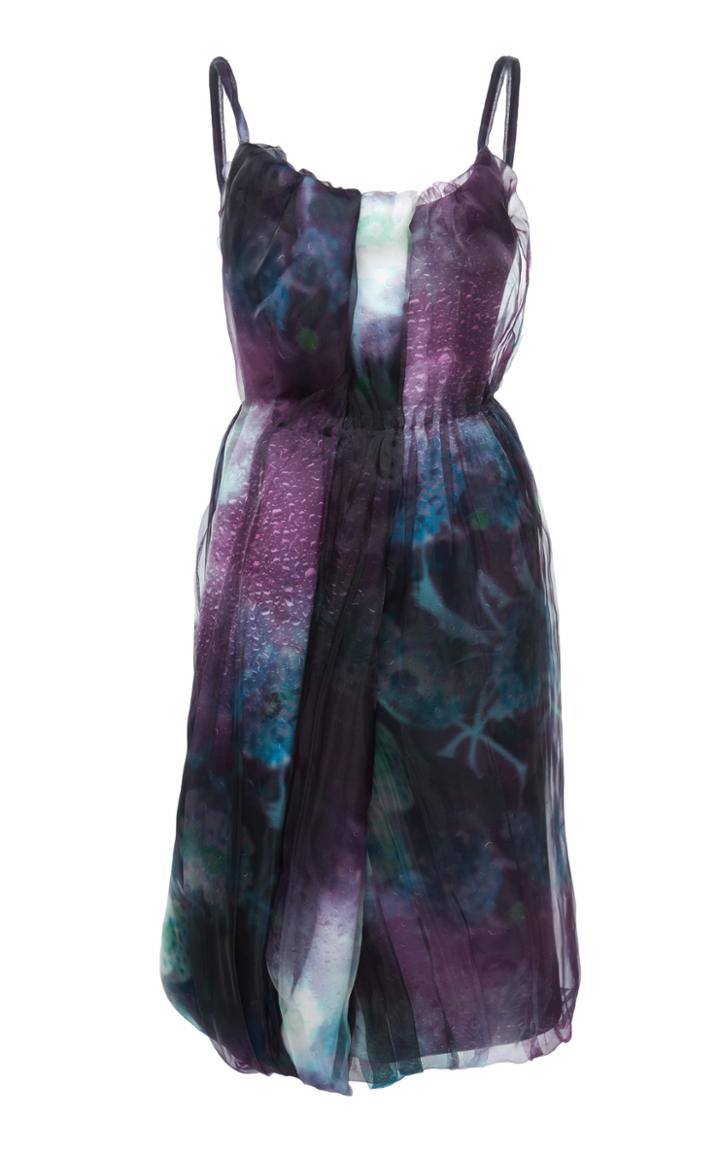 Prada Scoop Neck Printed Dress